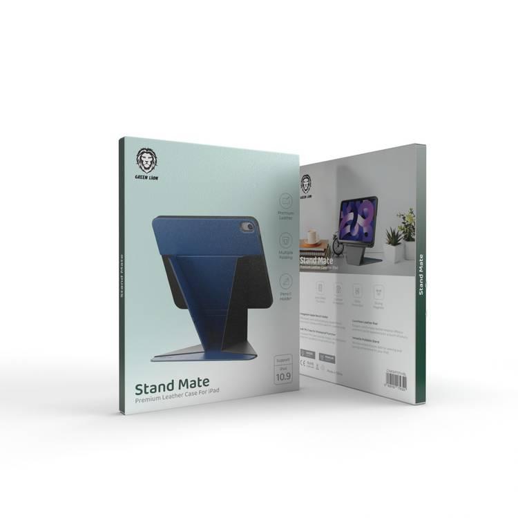 حافظة جلدية فاخرة من Green Lion Stand Mate لجهاز iPad 10.9/11 - أزرق