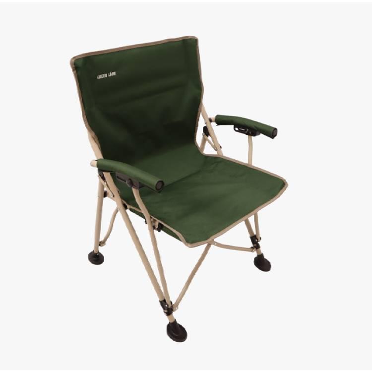 كرسي تخييم خارجي من جرين ليون مع حقيبة حمل - أخضر غامق