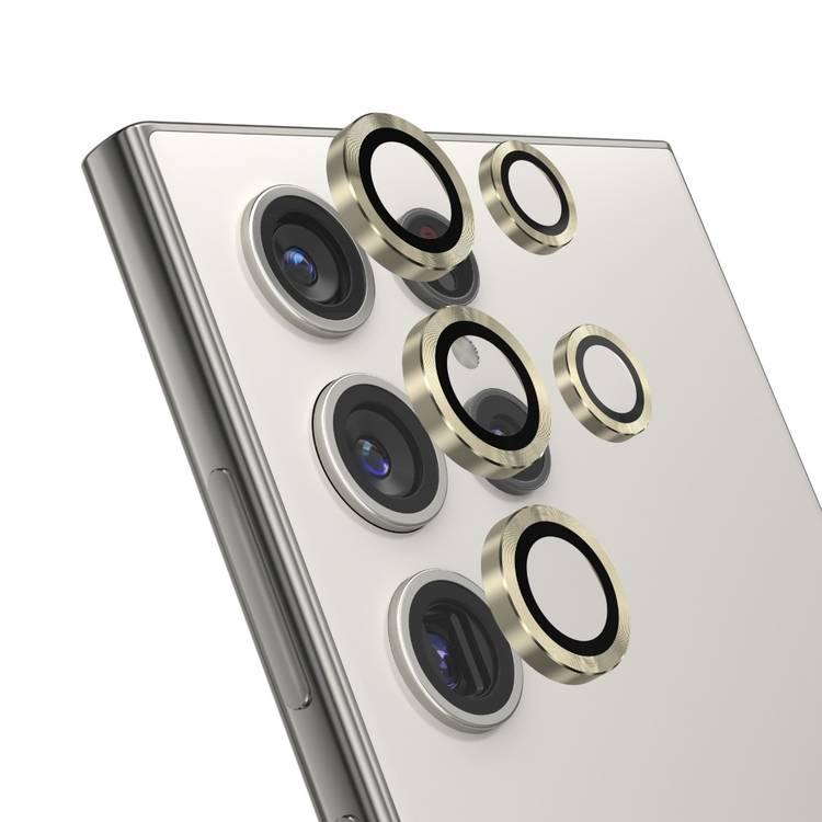 Green Lion Camera Lens Armor For Samsung Galaxy S24 Ultra - Yellow