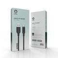 Green Lion USB-A To Micro PVC Cable (1m) - Black