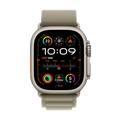 Apple Watch Ultra 2 [GPS + Cellular 49mm] with Titanium Case & Olive Alpine Loop | Medium