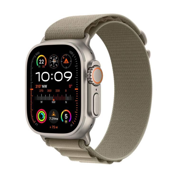ساعة Apple Watch Ultra 2 GPS + خلوية مع هيكل من التيتانيوم وحزام Blue Ocean | 49 ملم | رمادي