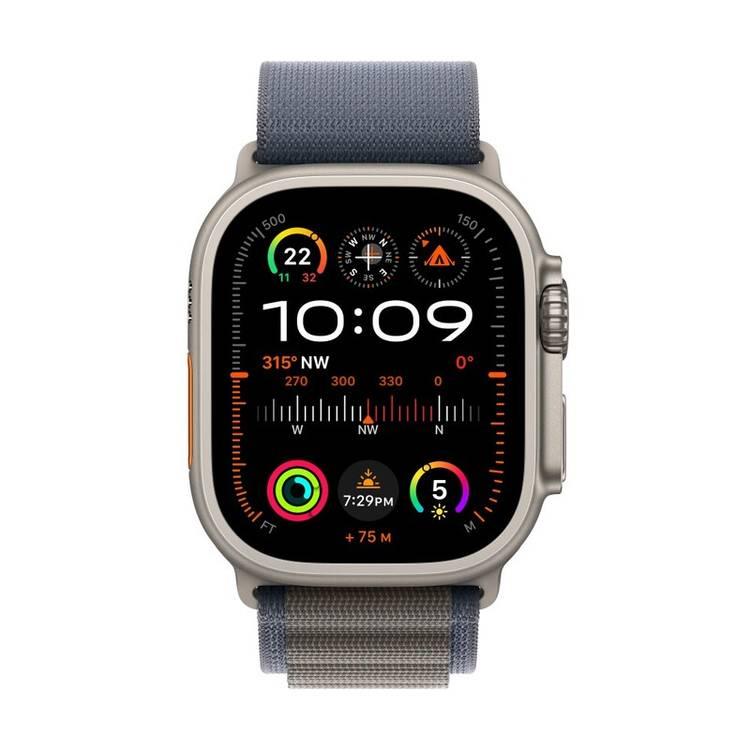 ساعة Apple Watch Ultra 2 GPS + خلوية مع هيكل من التيتانيوم وحزام Blue Ocean | 49 ملم | جبال الألب الزرقاء