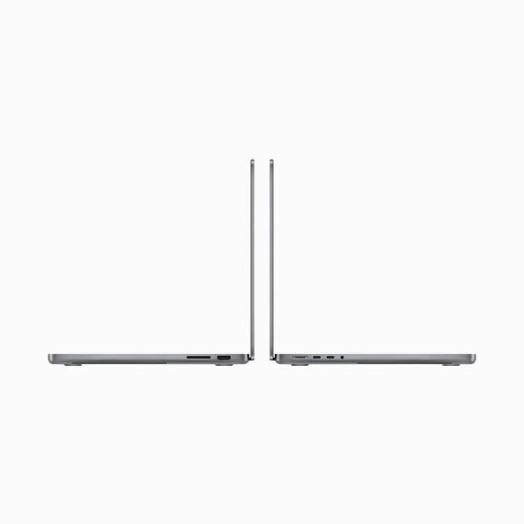 وحدة المعالجة المركزية 8 النواة ووحدة معالجة الرسومات 10 النواة Apple شريحة MacBook Pro M3 مقاس 14 بوصة / 8 جيجابايت / 1 تيرابايت SSD - رمادي فضائي