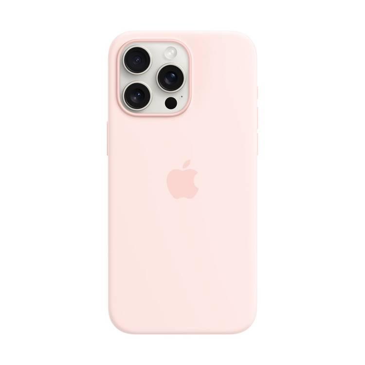 Apple iPhone 15 Pro Max Silicone Case [MagSafe] | Light Pink