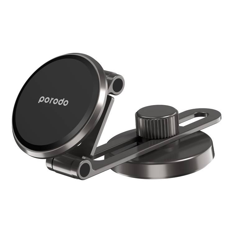 Porodo MagSafe Car Mount with Zinc Alloy and N35 Magnet  - Black