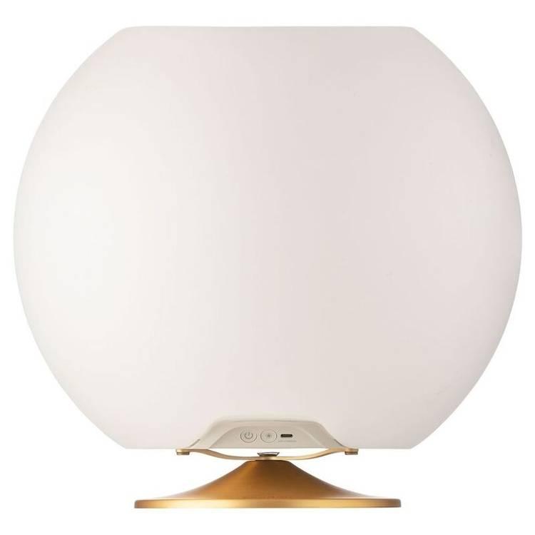 مكبر صوت بلوتوث محمول Kooduu Sphere (31 سم) | ضوء LED قابل للخفت | تبريد المشروبات - ذهب