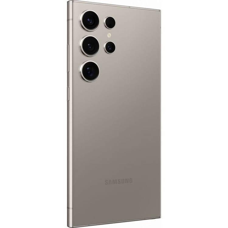 هاتف Samsung Galaxy S24 Ultra 5G بسعة 12 جيجابايت/512 جيجابايت/مزدوج الشريحة مع شريحة eSIM  - رمادي