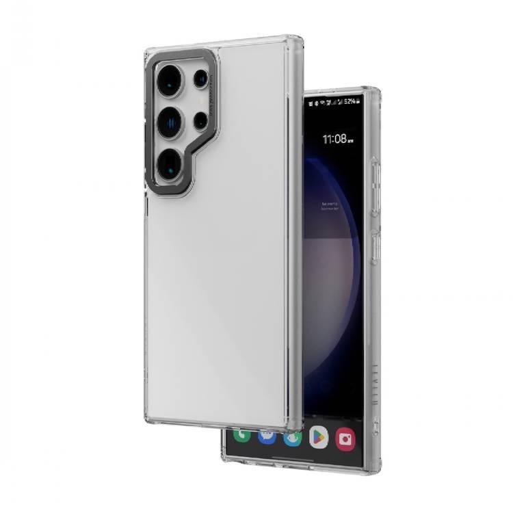 Levelo Clara Metallica PC Case For Samsung S24 Ultra - Clear