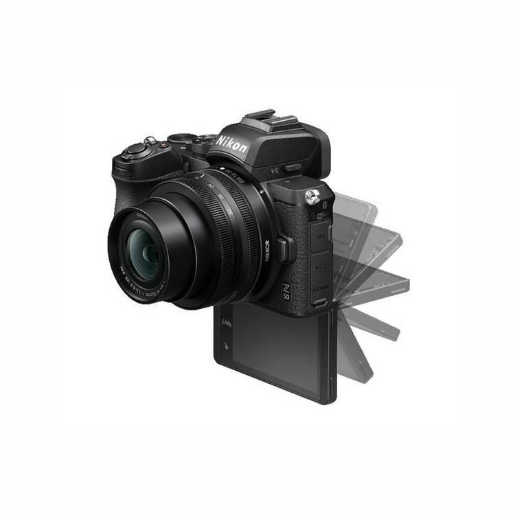 كاميرا نيكون Z50 الرقمية بدون مرآة مع مجموعة الواقع الافتراضي | أسود