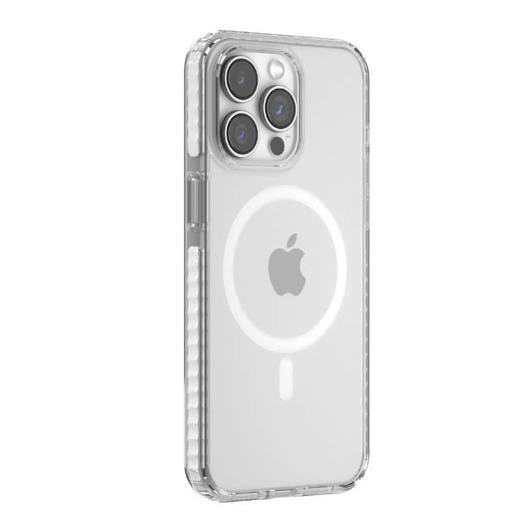 ديفيا iPhone 15 Pro Max For Guardian Series - جراب مغناطيسي مضاد للصدمات - شفاف