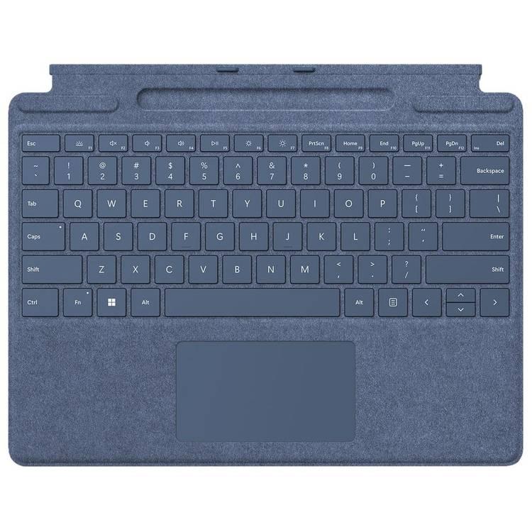 ياقوت | لوحة مفاتيح Microsoft Surface Pro Signature باللغة الإنجليزية | لوحة مفاتيح باللغة العربية  - أزرق