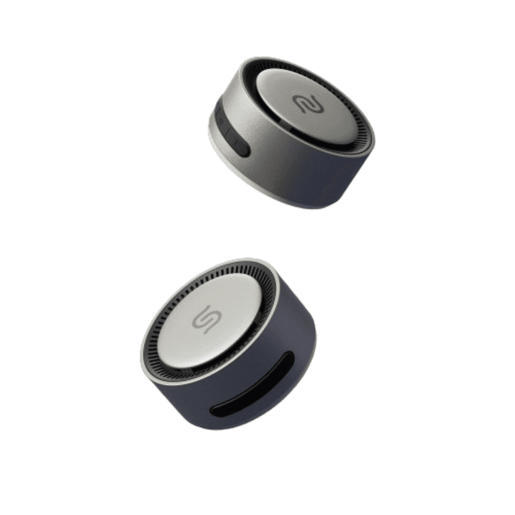 Porodo Soundtec UNIQ Speaker Magsafe Wireless Charging - Titanium - Button Control
