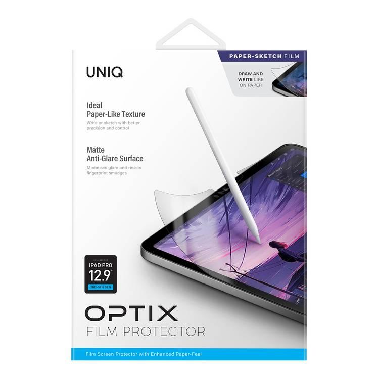 واقي شاشة UNIQ Optix Paper-Sketch Film - iPad Pro 12.9 (الجيل 3-5)
