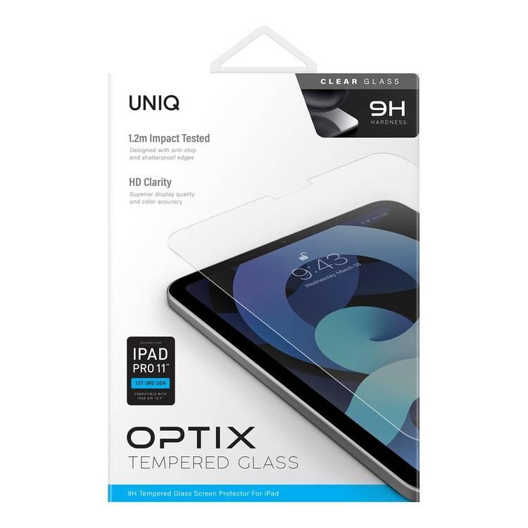 UNIQ Optix Clear Glass Screen Protector -  iPad Pro 11 1-3rd Gen/Air 10.9
