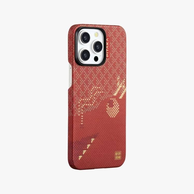 Pitaka iPhone 15 Pro Max For MagEZ Case 4 (Chinese Dragon)