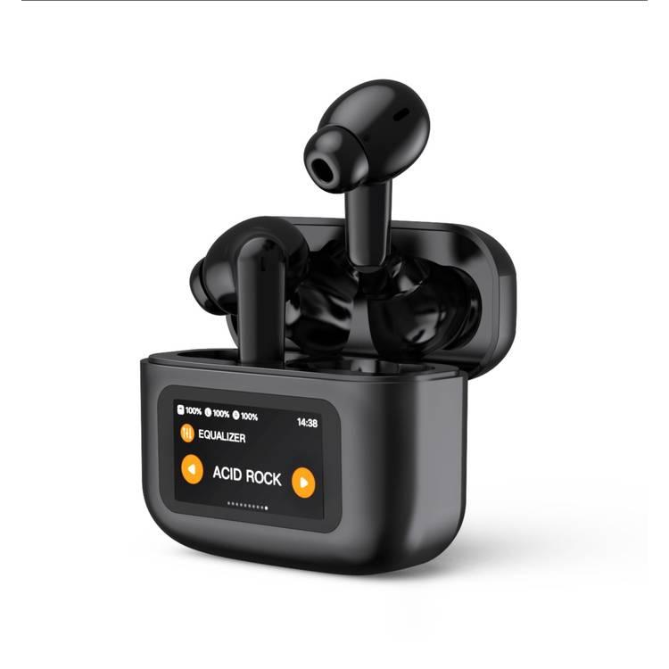Green Lion TWS Smart Touch Earbuds - Black