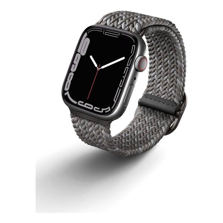 حزام ساعة Apple Watch من Uniq مضفر Aspen Designer Edition - رمادي