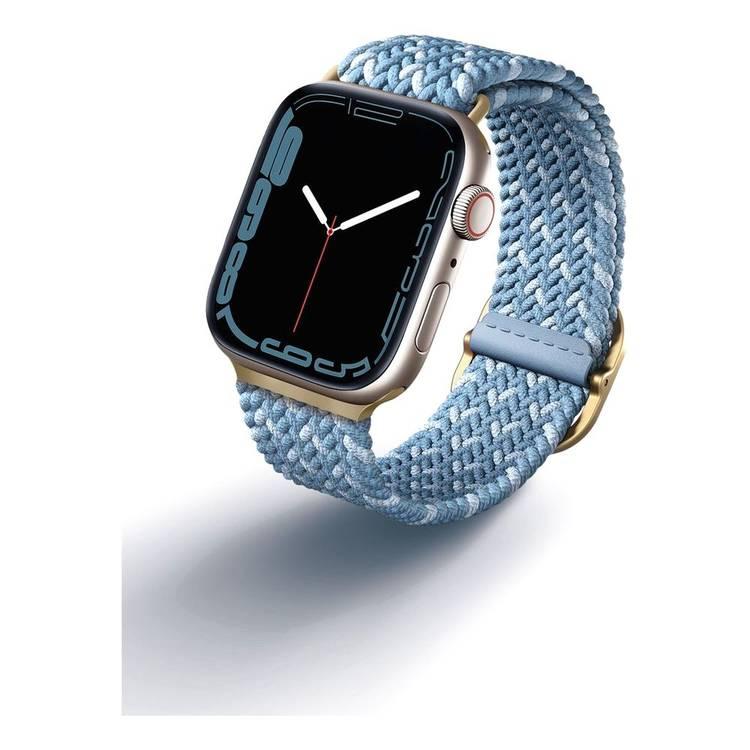 حزام ساعة Apple مضفر من Uniq Aspen Designer Edition - أزرق
