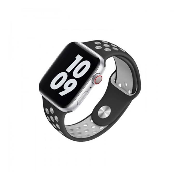 HYPHEN Reno Silicone Sports Apple Watch Band  - Black