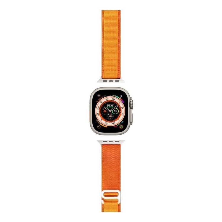 HYPHEN Watch Strap Nylon Loop لـ Apple Ultra (متوسط) - البرتقالي
