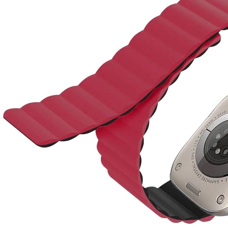 حزام ساعة جريب العكسي - أحمر
