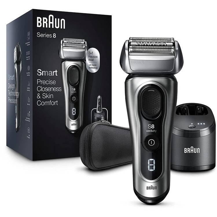 Braun Series 8 8467cc Wet & Dry Shaver - Silver