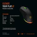 Porodo Gaming Wired Mouse DPI 7200 with RGB Light - Black