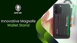 Green Lion Innovative Magsafe Wallet Stand - Orange / Black