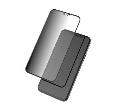 واقي شاشة زجاجي للخصوصية من السيليكون Green Lion ثلاثي الأبعاد لهاتف iPhone 12 Mini (5.4 بوصة) ، مضاد للخدش ، مقاوم للشحوم ، مضاد لبصمات الأصابع ، حافة سيليكون - أسود