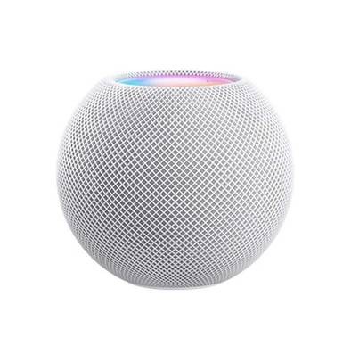 ابل هوم بود ميني MY5H2 مكبر صوت ذكي ، يملأ الغرفة ، صوت بزاوية 360 درجة ، Siri هو مساعد ذكي ، يساعد في الحفاظ على خصوصية البيانات وأمانها - ابيض