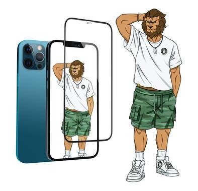 Green Lion 3D Silicone HD Glass Screen Protector for iPhone 12 Pro Max ( 6.7" ), 9H Hardness, Anti-fingerprints, Easy Installation, Shock & Impact Protection Clear