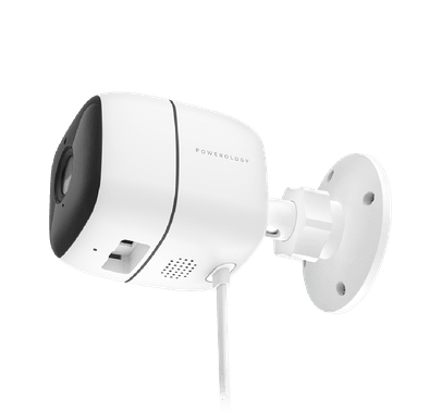 كاميرا Powerology Security الخارجية - عدسة بزاوية عريضة 110 درجة / 1080 بكسل Full HD