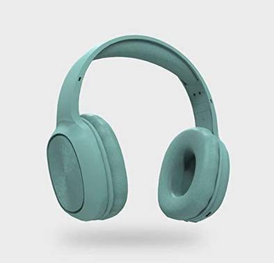 سماعات بورودو المحمولة بلوتوث 5.0 ، إلغاء الضوضاء سوندتيك صوت نقي باس اف ام سماعات رأس لاسلكية سيري نشط  فوق الأذن اخضر