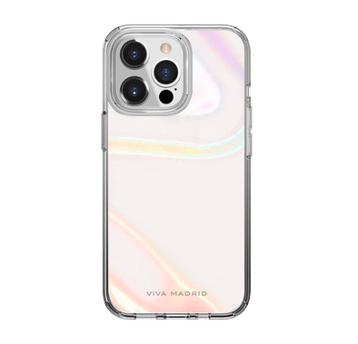 Viva Madrid Aura Bubbly Hybrid TPU/PC Air Pockets Case with Iridescent Soap Bubble Design Compatible for iPhone 13 Pro Max (6.7") Scratch Resistant, 360º Bumper Full Protection, Easy Access to All Ports, Shock Absorbent Back Cover