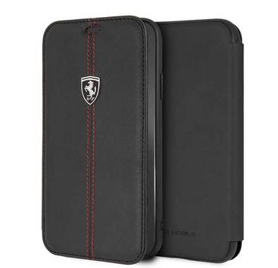 CG Mobile Ferrari Heritage Book Type Case for iPhone Xr - Black