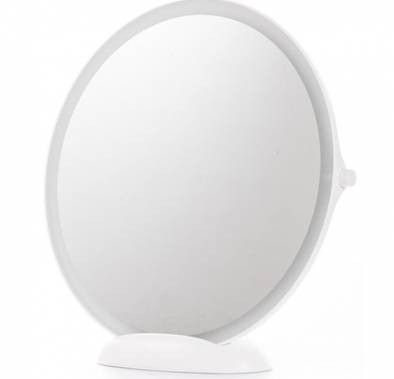 مرآة ماكياج جوردان وجودي مع ضوء ليد من شاومي - أبيض
