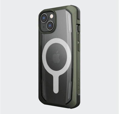 X-Doria Raptic Secure مُصمم لـ MagSafe متوافق مع iPhone 14 - Moss Green