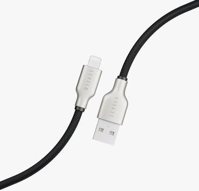 كابل Levelo USB-A إلى Lightning MFi 1.1 متر - أسود