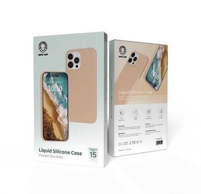 Green Lion iPhone 15 Pro For Liquid Silicone Case - Titanium