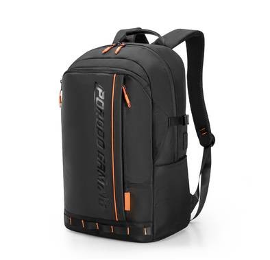 حقيبة ظهر للكمبيوتر المحمول Porodo Gaming PU مع منفذ USB-C وحجرة PS5 - برتقالة سوداء