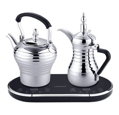 دلة القهوة العربية والشاي الكهربائية من ليبرسو 1600 واط - فضة