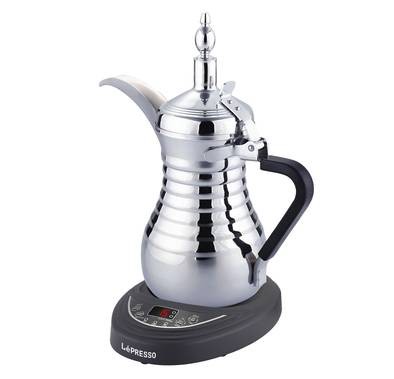 دلة القهوة العربية والشاي الكهربائية من ليبرسو 800 واط 0.75 لتر - فضة