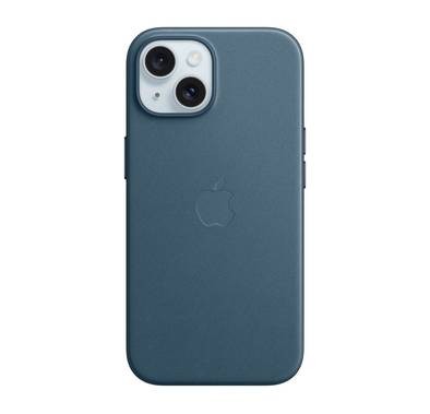 حافظة ابل ايفون 15 فاين منسوجة [MagSafe] | الأزرق السلمي