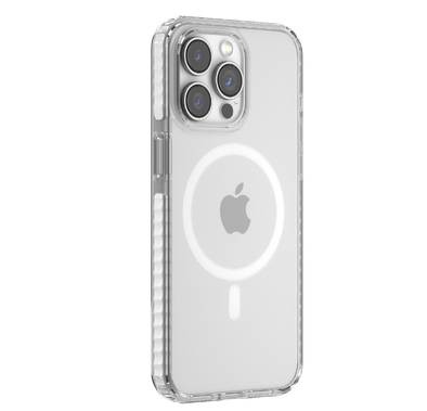 ديفيا iPhone 15 Pro Max For Guardian Series - جراب مغناطيسي مضاد للصدمات - شفاف