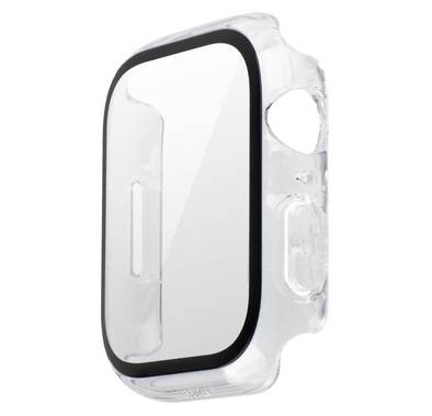 حافظة Uniq Legion مع حماية شاشة من الزجاج المقوى 9H لساعة Apple - صافي - 45 ملم