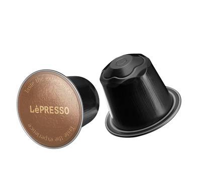 LePresso Aluminum Capsules for Nespresso 100% Arabica  - Black