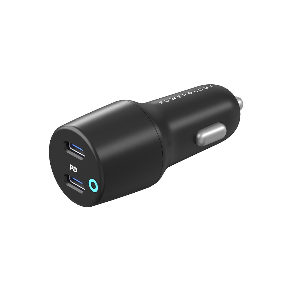 Dual Port LED Car Charger PD 45W