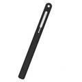AhaStyle Leather Texture Silicone Sleeve Compatible for Apple Pencil 2, Premium Silicone Material, All Around Protection Suitable with 2nd Gen Apple Pencil - Black