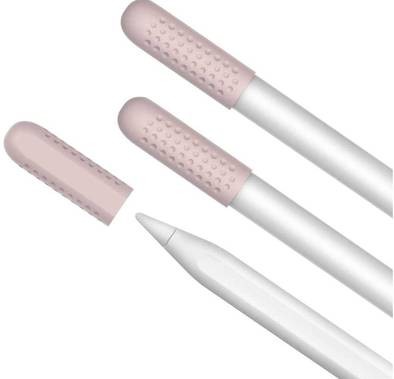 AhaStyle Full Cover Silicone Nib Cap Compatible for Apple Pencil 2 ( 3 Packs )Soft Silicone Material, Lightweight, Durable Suitable with all-new Apple Pencil - Pink